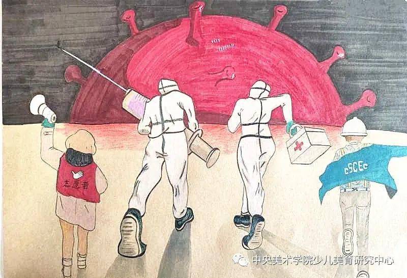 十万名观众线上听课,郑勤砚教授分享疫情期间儿童画作