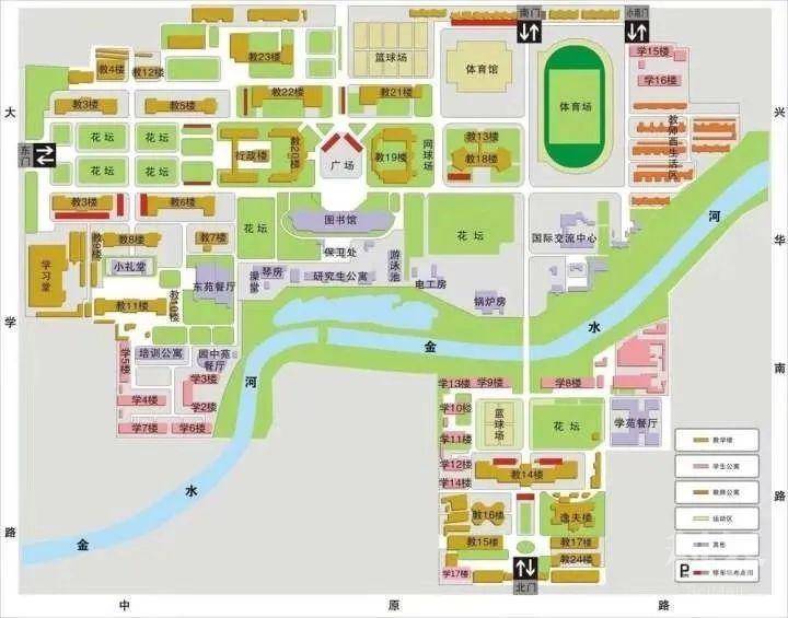 (郑州大学南校区地图)