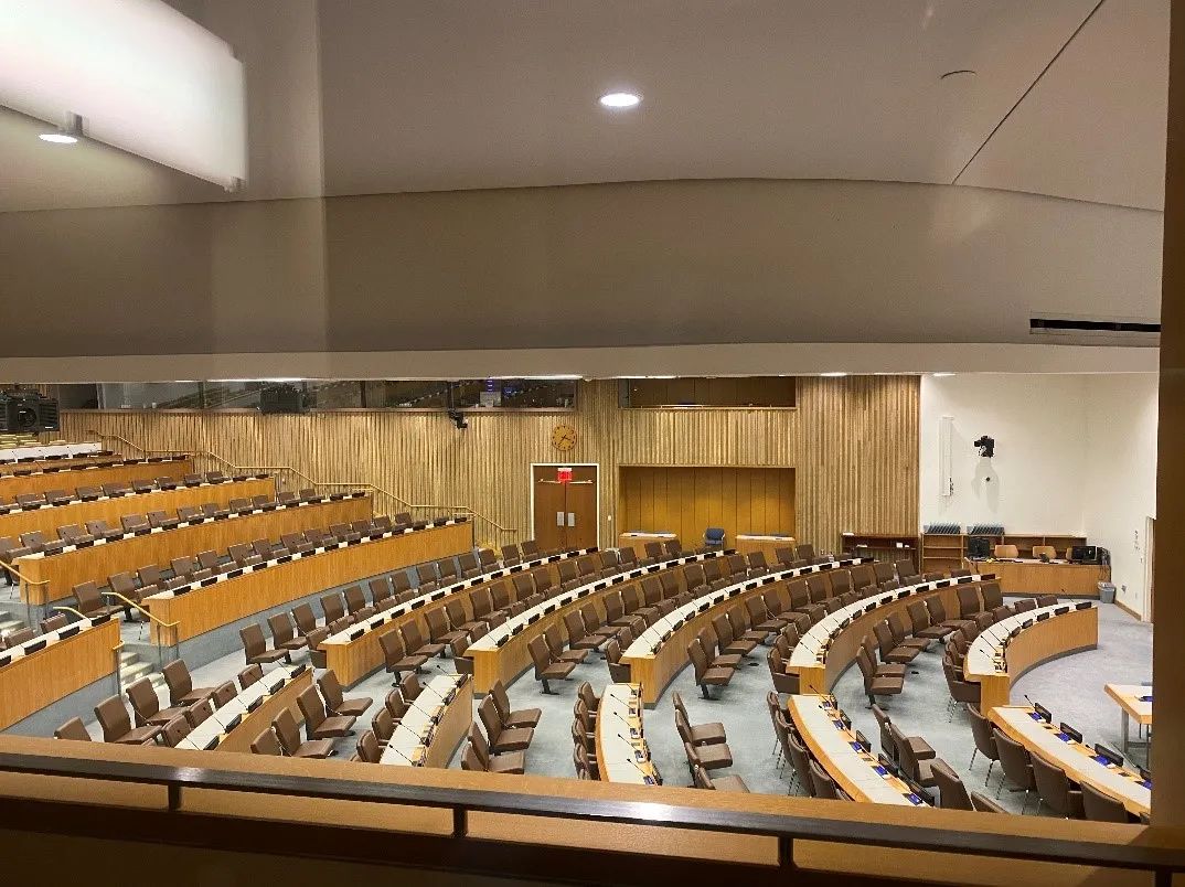 联合国总部会议厅(朱晴/摄) csc国际组织实习项目