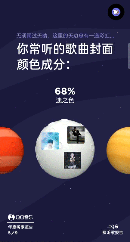 qq 音乐的 2020年度听歌报告包括你在 2020年听的第一首歌,被你分享