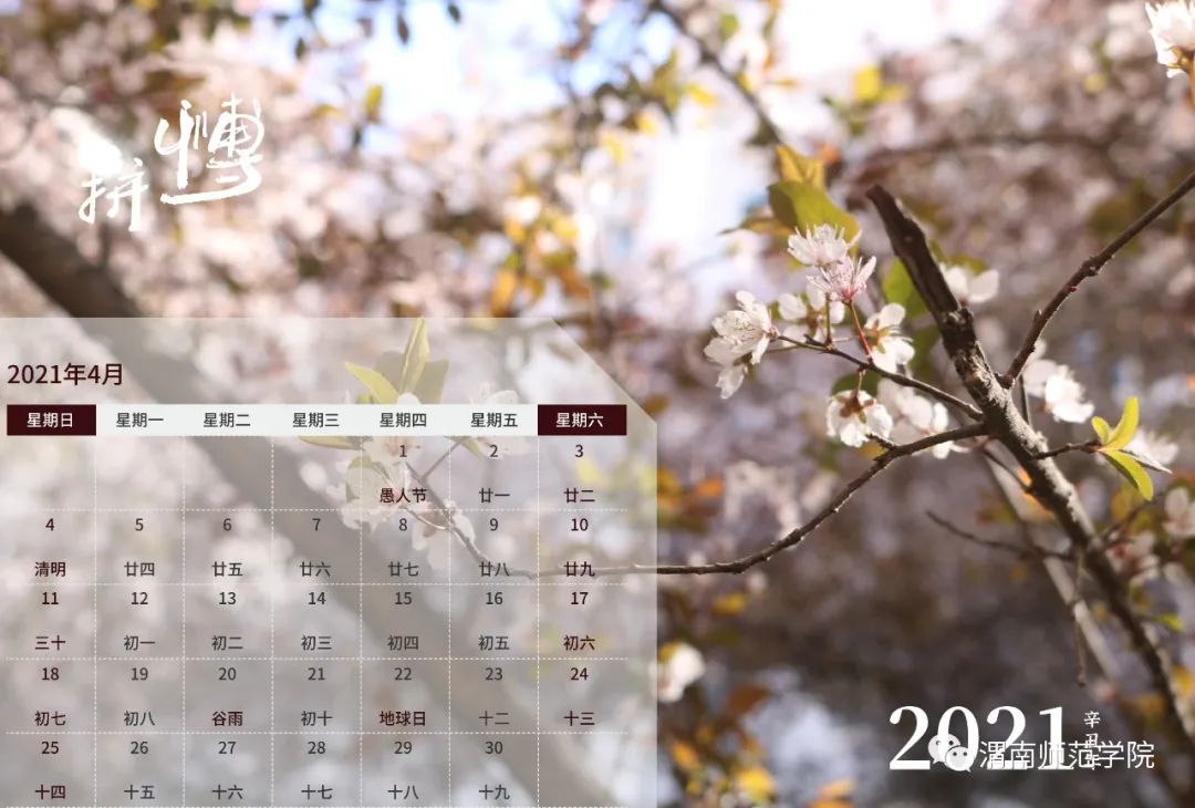 科技资讯 2021渭师专属日历上线! 二月 三月 四月 五月 六月