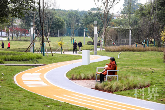 茵畔苦溪公园市民正在玩耍。通讯员 郭志如 摄
