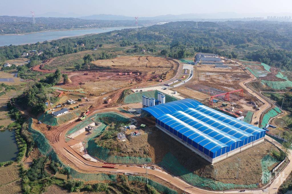 渝西水资源配置工程金刚沱泵站。市水利局供图 华龙网-新重庆客户端发