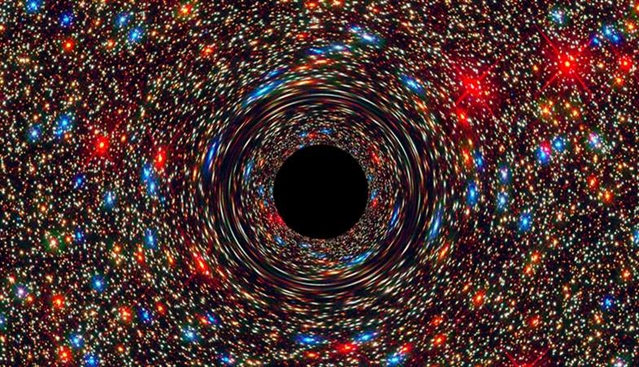 最大的黑洞有多大图片
