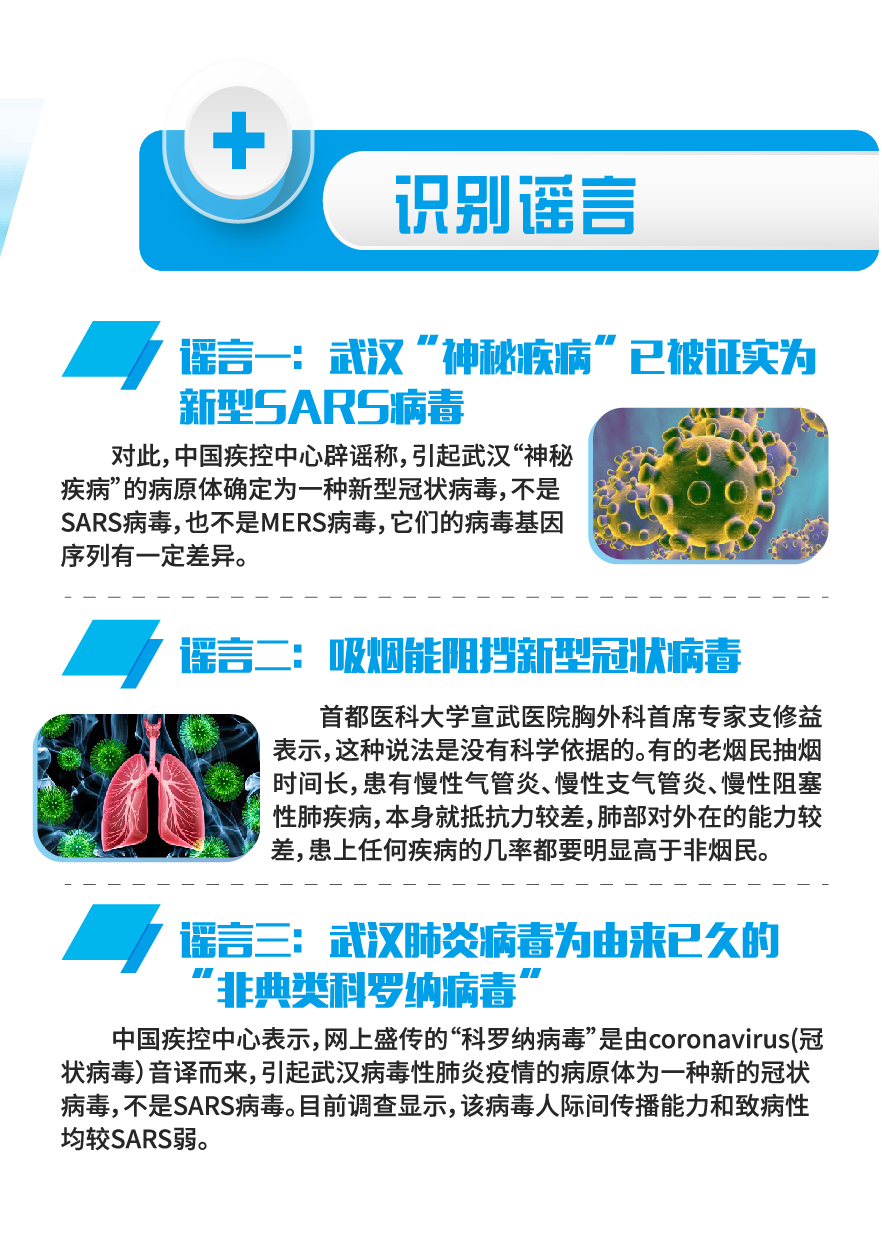 预防新型冠状病毒感染的肺炎科普知识宣传册第一期（一）