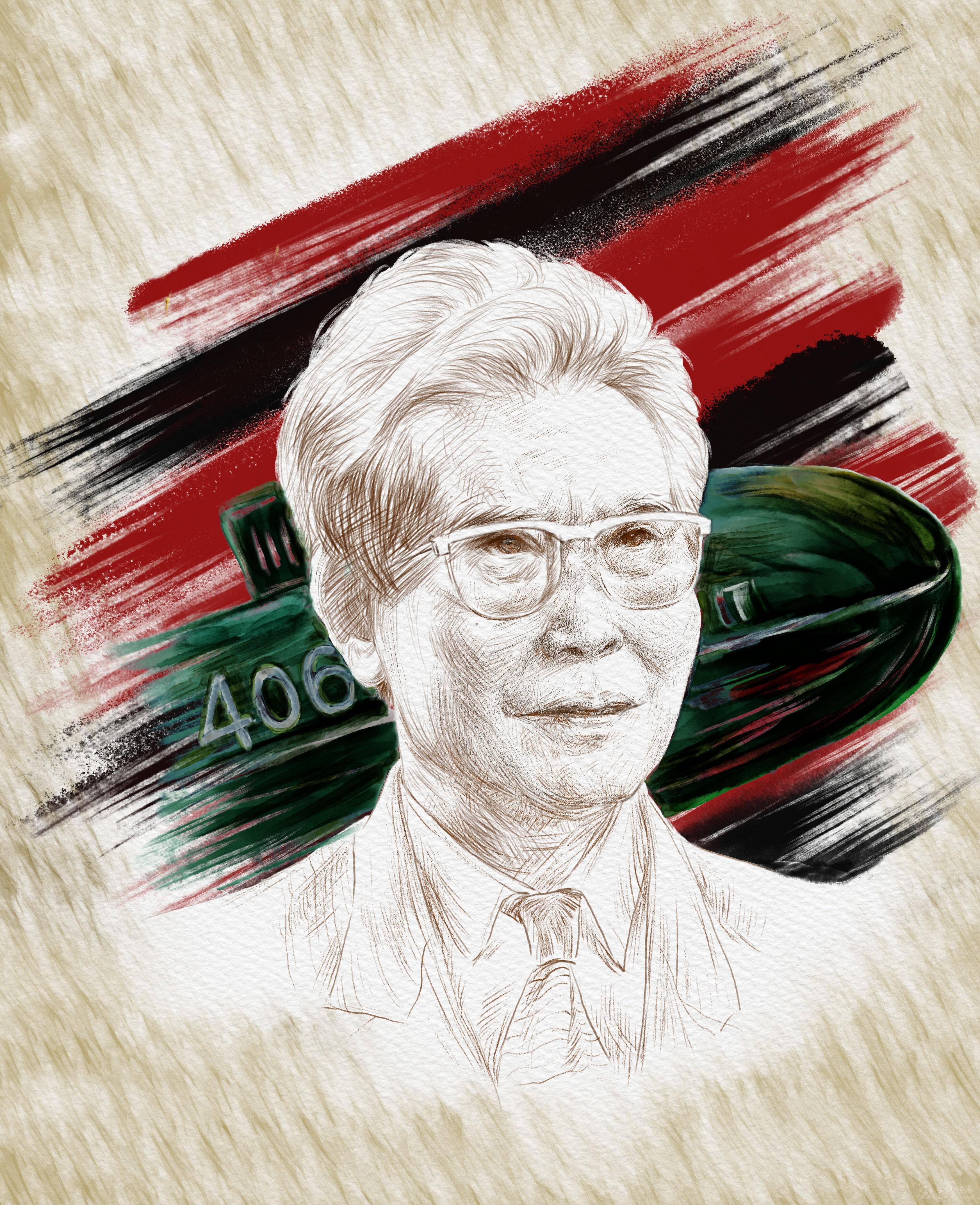 北京理工大学"我心中的红色科学家"学生手绘优秀获奖作品展人物姓名