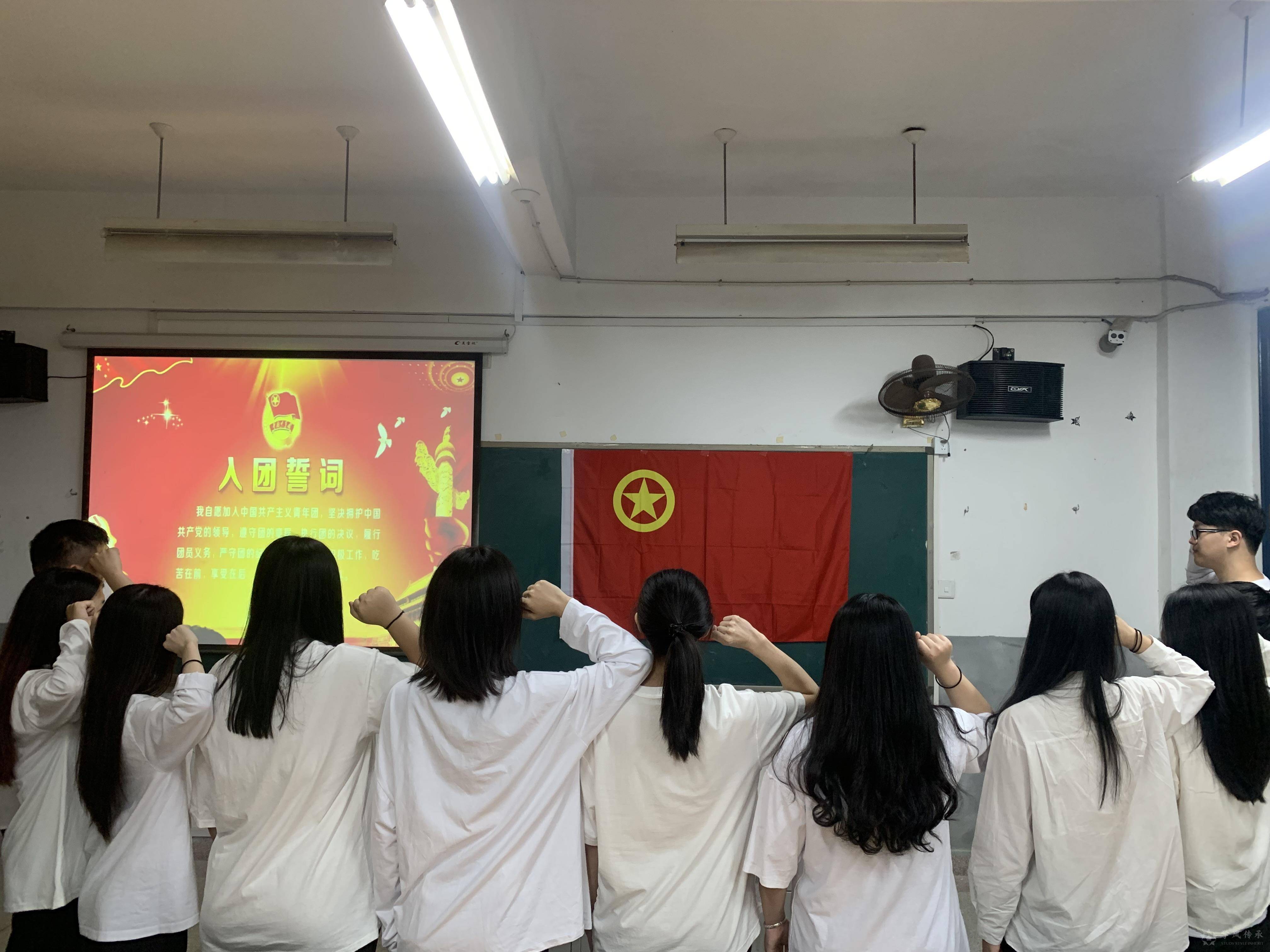 举办"重温入团誓词,献礼建团百年"主题团日活动 - 风启学林主题社区