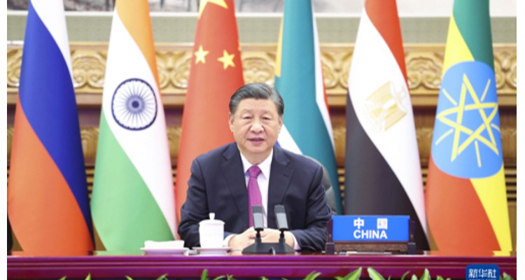 习近平出席金砖国家领导人巴以问题特别视频峰会