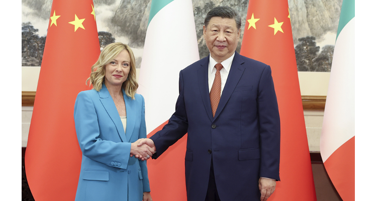 习近平会见意大利总理梅洛尼