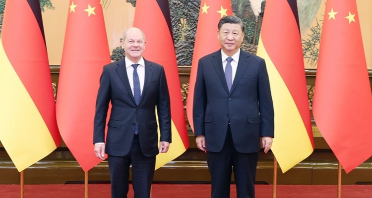 习近平会见德国总理朔尔茨