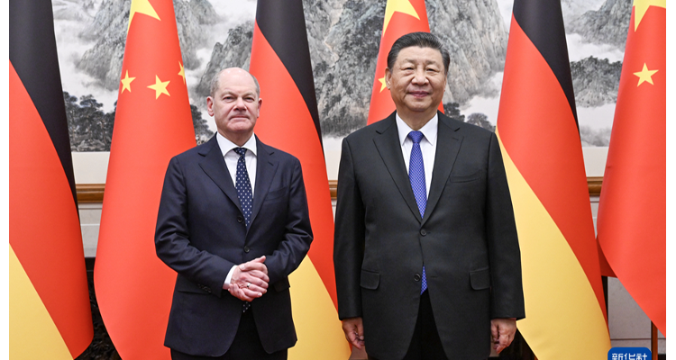 习近平会见德国总理朔尔茨