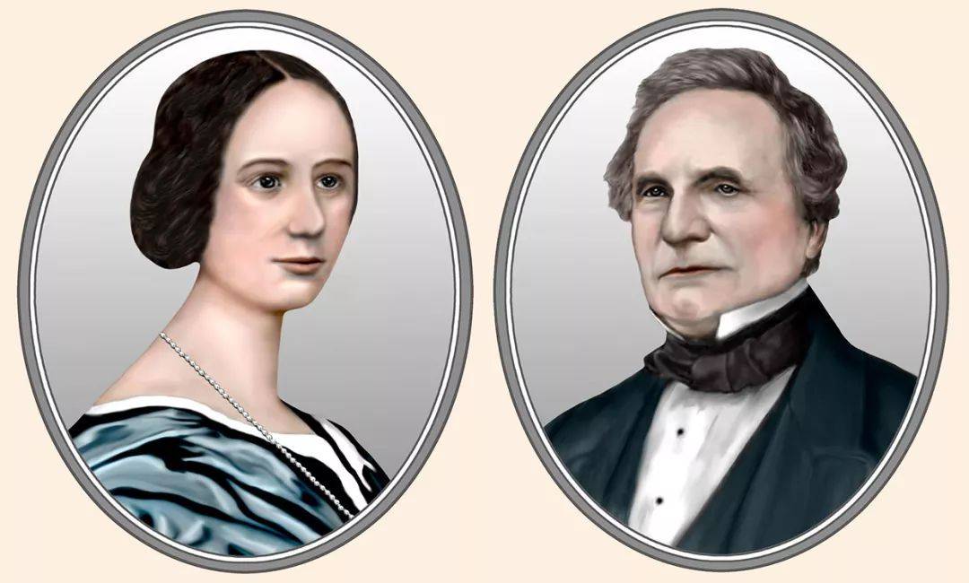 ada lovelace(阿达洛夫莱斯)(左)和 charles babbage(查尔斯巴贝奇)