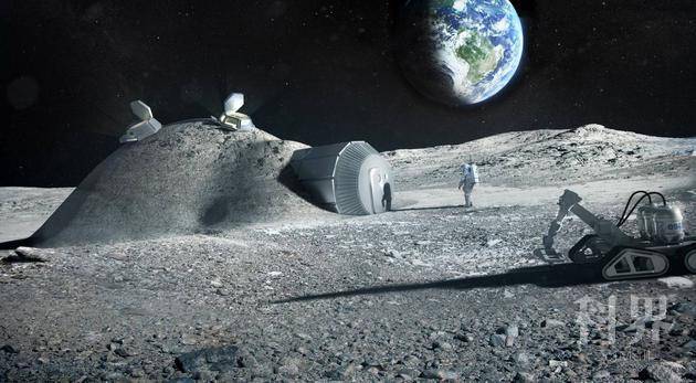 未来的月球基地可以借助3D打印机、利用月壤、水和宇航员的尿液等材料搭建。