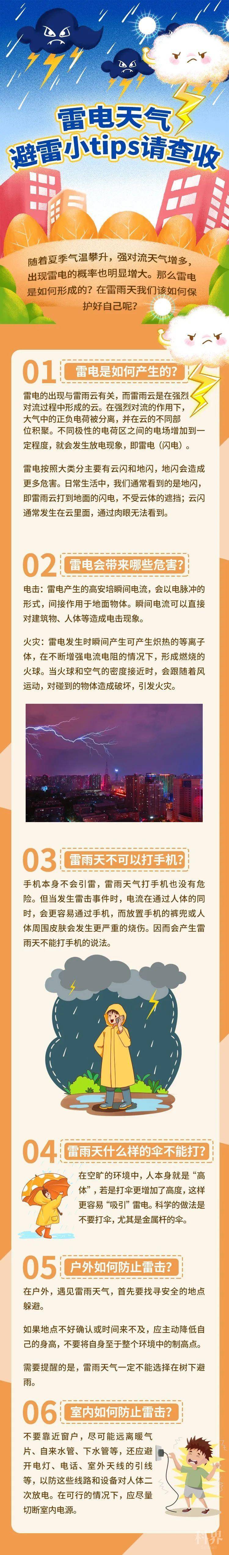 雷雨天什么样的伞不能打?雷电天气,避雷小tips请查收学术资讯- 科技